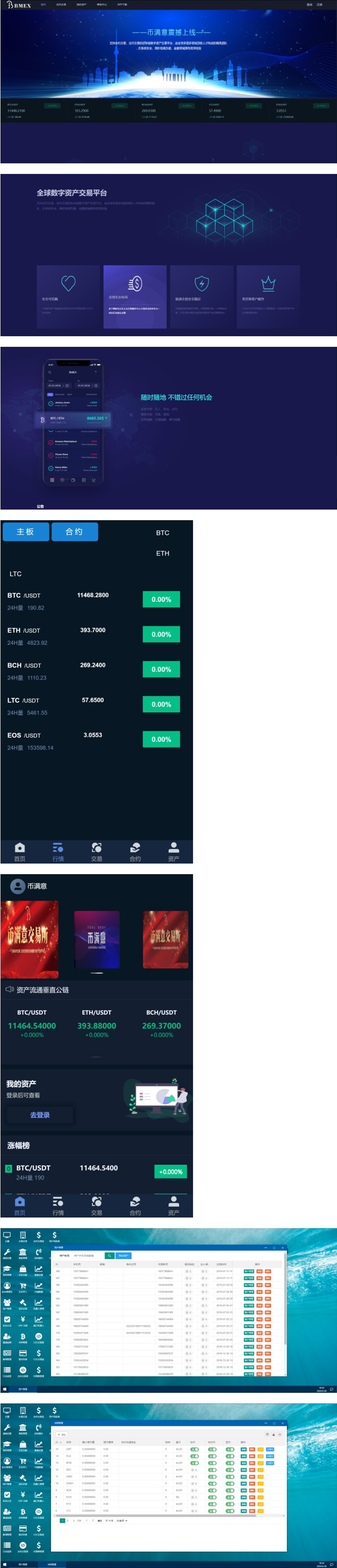 最新货币交易数字货币资产合约区块交易所源代码下载