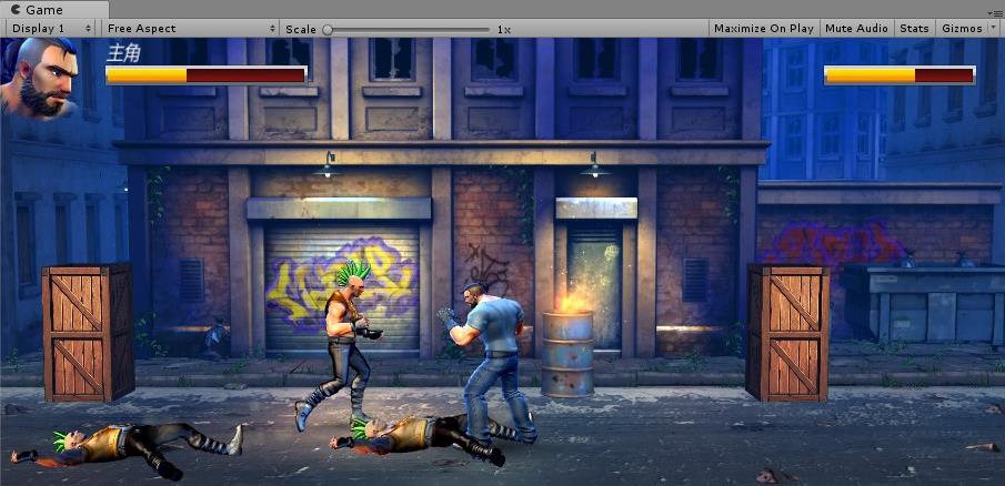 unity3d游戏3d横版格斗游戏完整项目源码