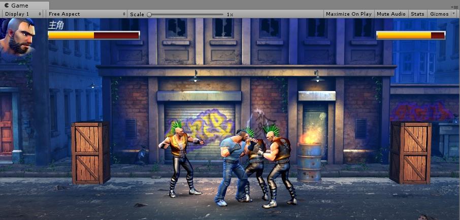 unity3d游戏3d横版格斗游戏完整项目源码