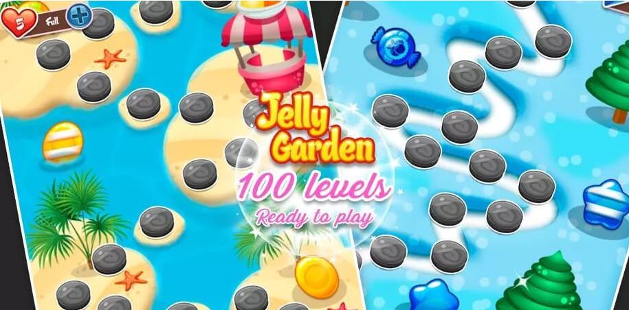 unity3d游戏2d三消游戏果冻花园套装完整项目源码