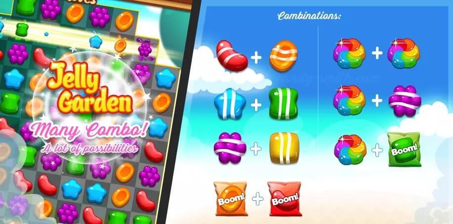 unity3d游戏2d三消游戏果冻花园套装完整项目源码