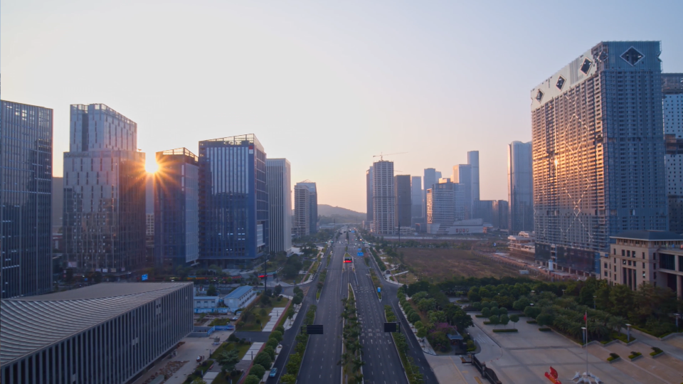 南宁航拍高清视频素材-City城市风景短视频素材