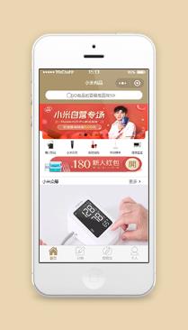 小米商城微信版商城购物分类电商小程序模板