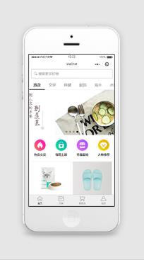 清爽简洁排版购物商城列表样式微信小程序模板源码