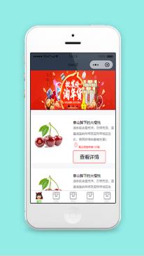 红色喜庆列表样式排版水果简介在线水果商城小程序