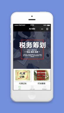 税务筹划专业税务处理公司宣传小程序