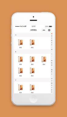 字母导航页面小程序模板下载（含源码）