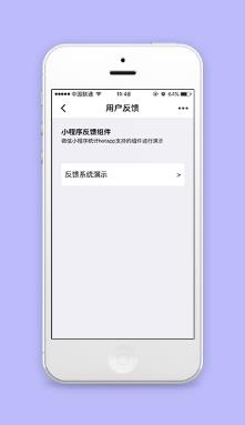 微信小程序用户反馈统计组件程序源码