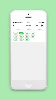 小程序分类筛选页面模板下载含源码