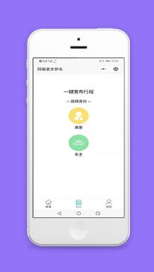 同城拼车一键行程发布页封面页程序源码下载