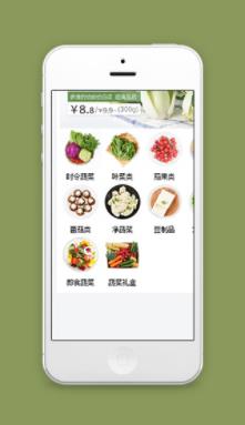 蔬菜生鲜商城小程序模板分类列表页样式