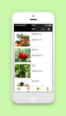 蔬菜商城小程序分类列表页模板下载