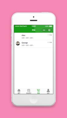 聊天式精简养生服务商城页程序源码下载