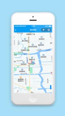 地图定位导航小程序路径规划页面模板下载
