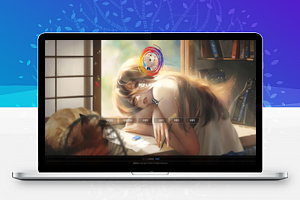 【个人网站引导页源码】HTML5+CSS超漂亮的源码网站引导页源文件+音乐播放器+动态头像