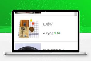 精简列表样式生鲜商城WEB小程序模板