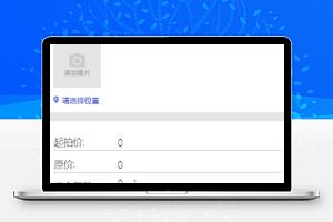 拍卖小程序模板发布产品页面源码下载