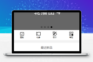 灰色简洁画风商品推广销售商城小程序模板