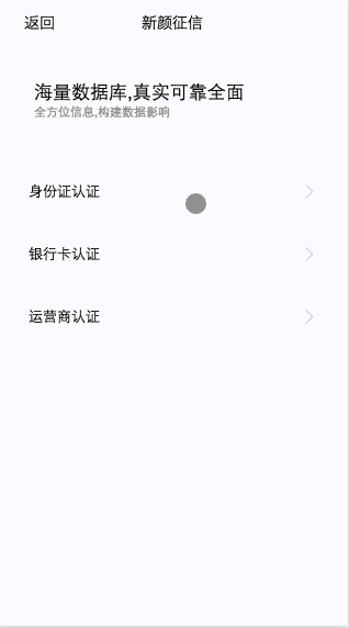 微信小程序-新颜征信