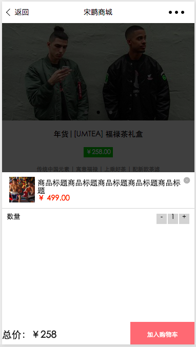 一个颜值比较高的商城demo