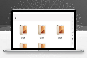 字母导航页面小程序模板下载（含源码）