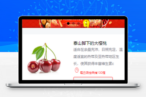 红色喜庆列表样式排版水果简介在线水果商城小程序