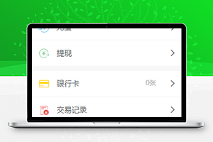 微信小程序我的钱包页面模板下载