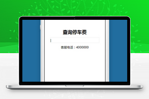 查询停车费微信小程序模板源码下载
