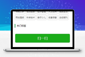 简约扫一扫阅读分享小程序模板下载