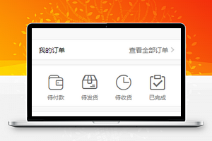 线条图形订单查询微商城个人中心程序源码