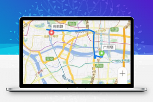 地图定位行程距离时间仿百度地图小程序