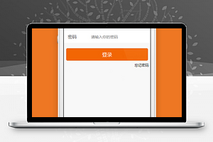 报名工具小程序橙色登录页模板源码下载