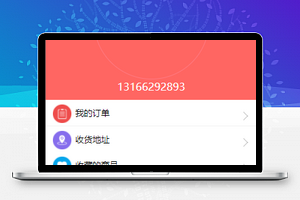 红色购物信息管理理查询个人中心程序源码