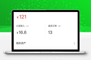 商城小店个人后台销售管理中心程序源码
