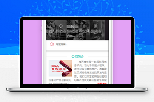 公司简介产品展示介绍企业宣传行业程序源码