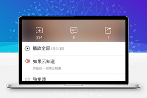 仿网易云音乐小程序模板