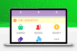 紫色风商品推广销售分页式在线商城微信小程序模板