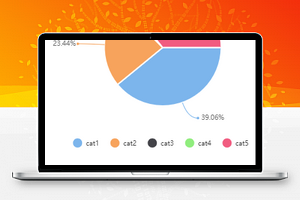 图表扇形图小程序模板源码下载