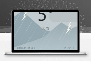 简单图片文字清爽大气未来24小时天气预报小程序