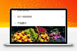 水果店单页介绍小程序模板