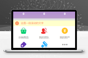 紫色风商品推广销售分页式在线商城微信小程序模板
