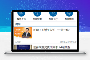 大气主页人民的公仆政务大厅程序源码