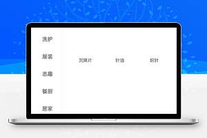 简单侧边栏商品分类销售微商城程序源码