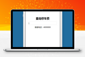 查询停车费微信小程序模板源码下载