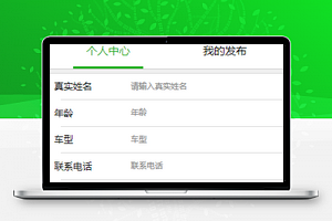 清新滴滴打车出行服务车主个人中心程序源码