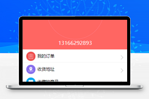 红色购物信息管理理查询个人中心程序源码