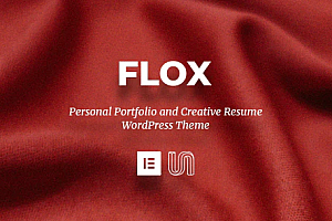 FLOX – 个人招聘展示简历网站WordPress模板