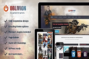 一个 Oblivion 游戏 WordPress主题
