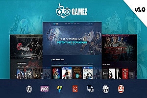 Gamez v1.0 – 游戏电影音乐点评WordPress主题