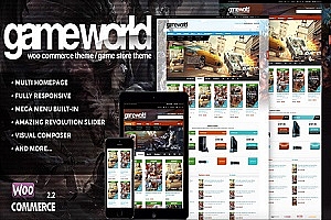 GameWorld – 游戏装备商店WooCommerce主题